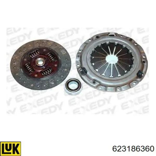 Zestaw sprzęgła (3 części) 623186360 LUK