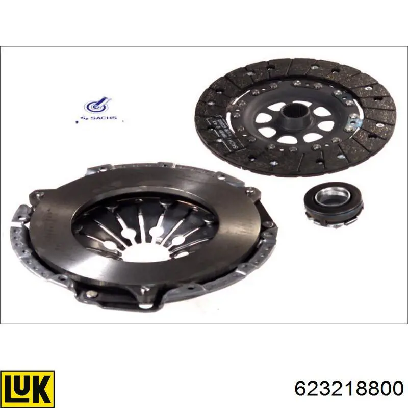 Zestaw sprzęgła (3 części) 623218800 LUK