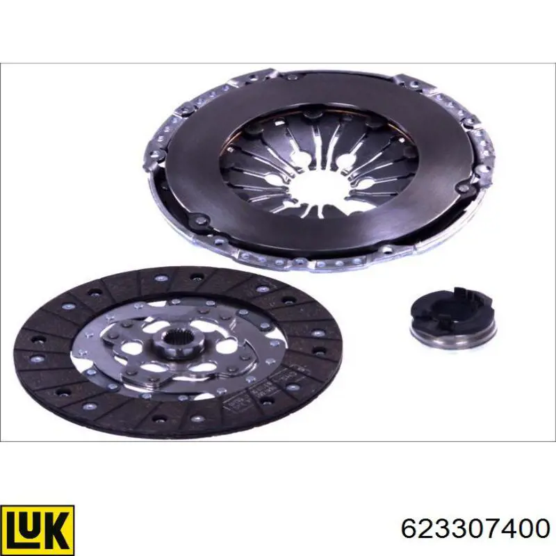 Zestaw sprzęgła (3 części) 623307400 LUK