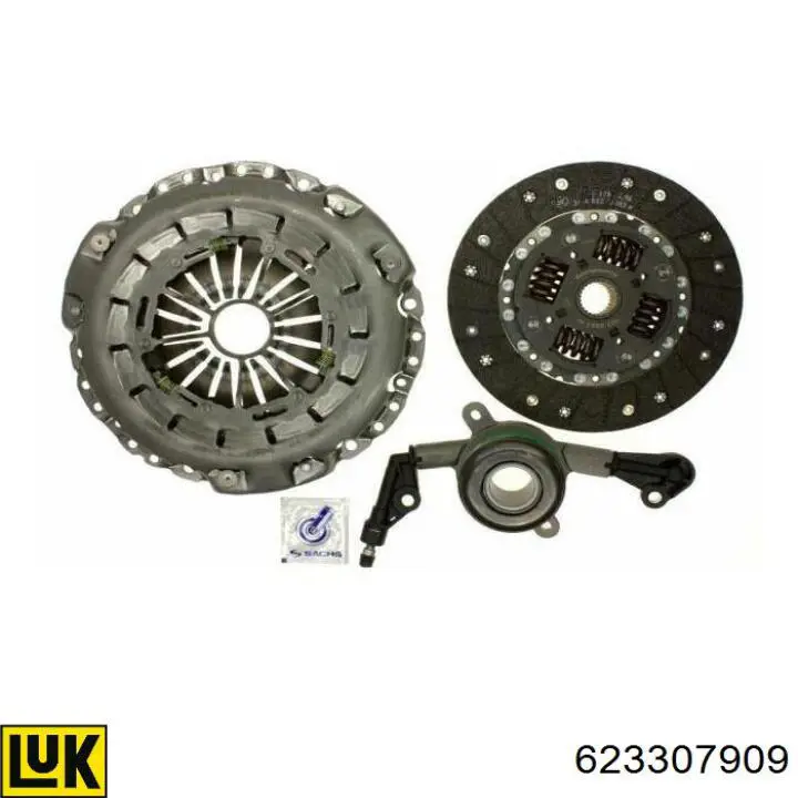 Zestaw sprzęgła (3 części) LUK 623307909 cena, od 293,12 USD