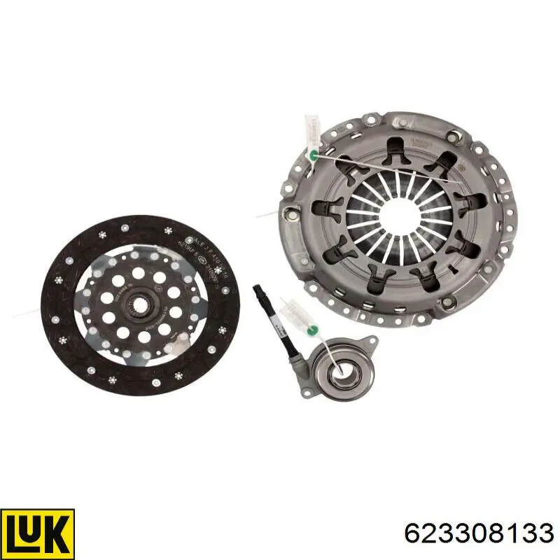 Zestaw sprzęgła (3 części) LUK 623308133 cena, od 325,47 USD