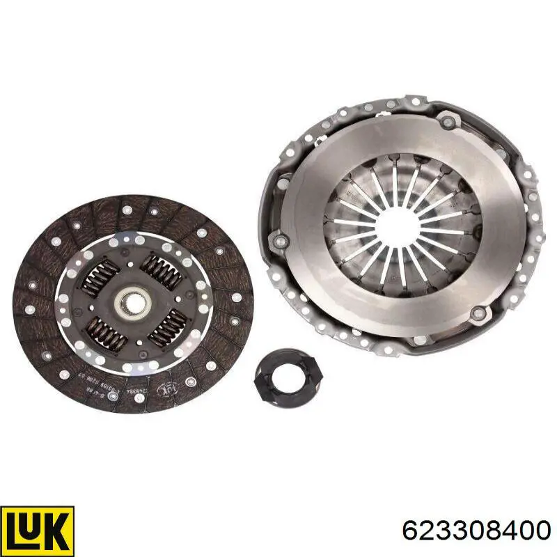 Zestaw sprzęgła (3 części) LUK 623308400 cena, od 156,28 USD