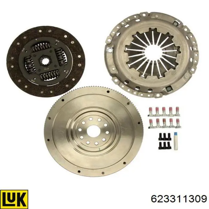 Zestaw sprzęgła (3 części) LUK 623311309 cena, od 170,62 USD