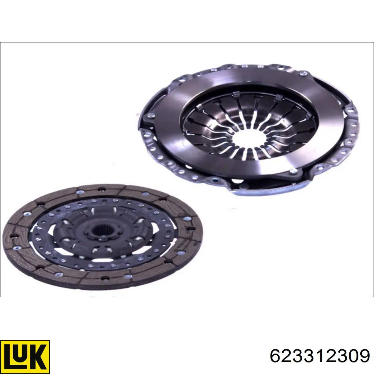 Do koszyka 623312309 LUK Zestaw sprzęgła (3 części)