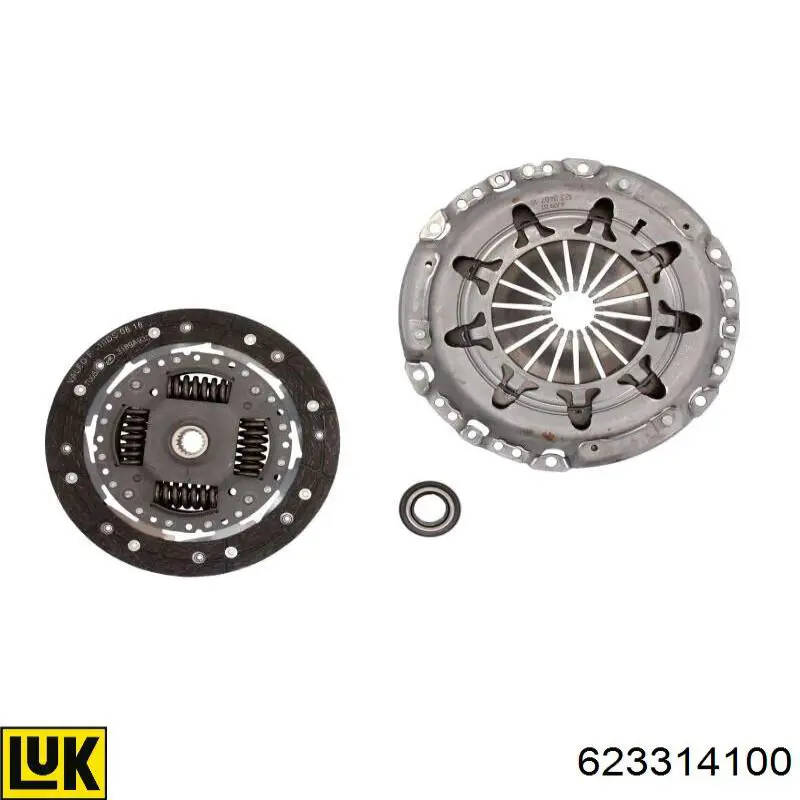 Zestaw sprzęgła (3 części) LUK 623314100