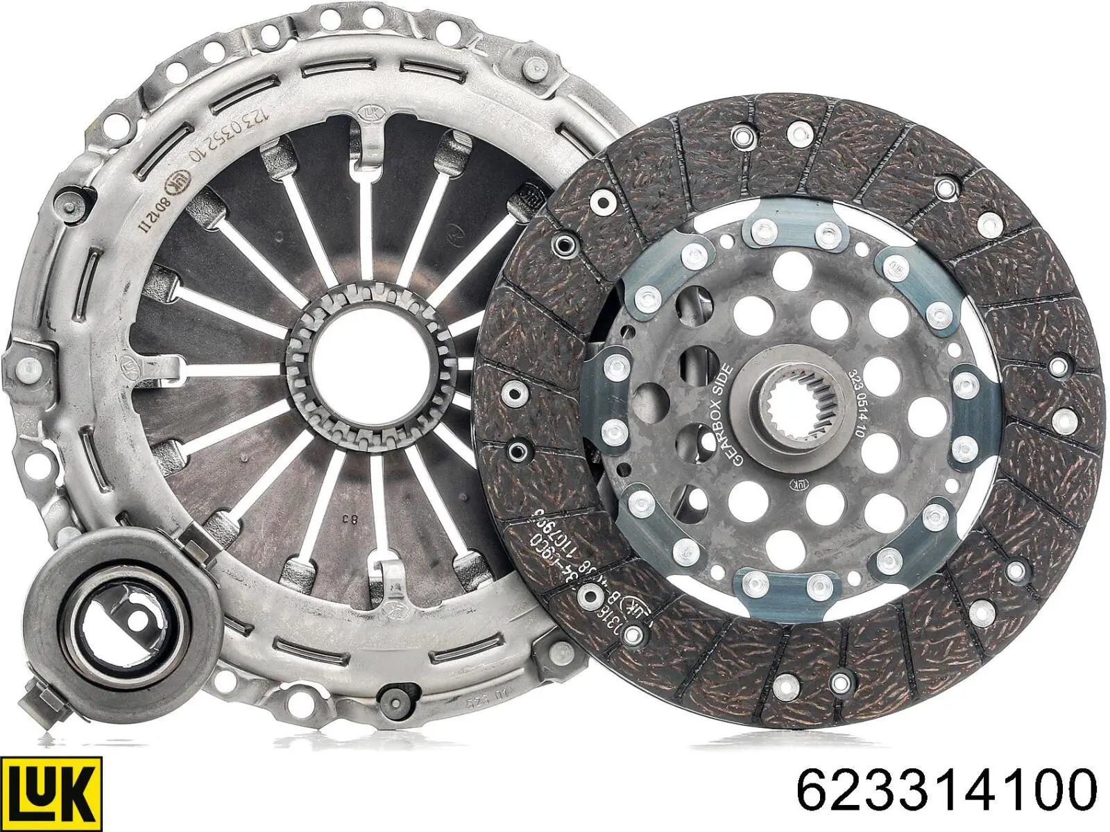Do koszyka 623314100 LUK Zestaw sprzęgła (3 części)