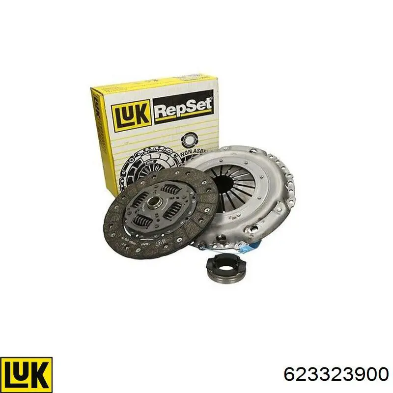 Zestaw sprzęgła (3 części) LUK 623323900 cena, od 192,26 USD