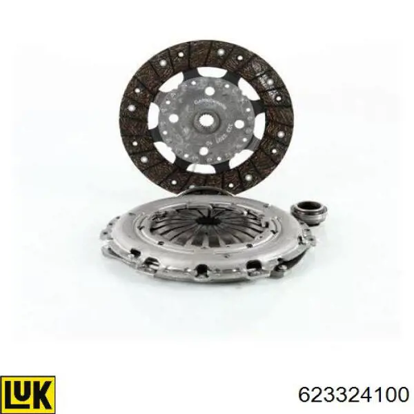 Zestaw sprzęgła (3 części) LUK 623324100 cena, od 147,24 USD