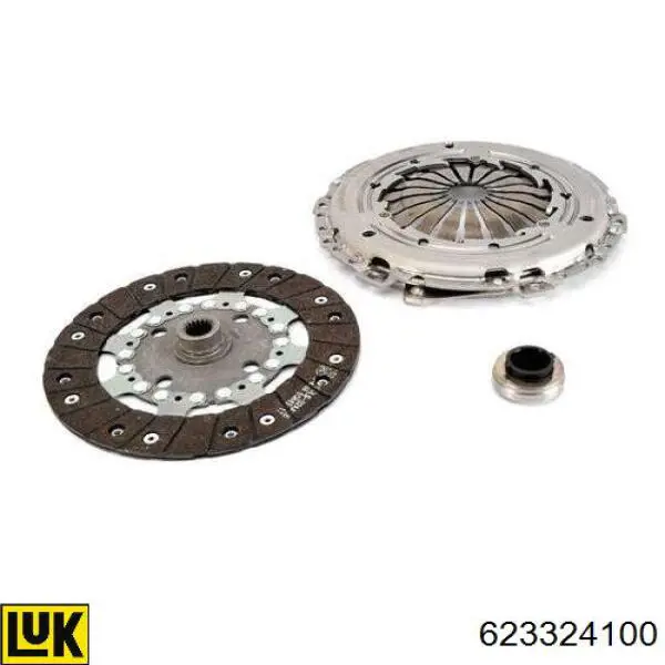 Zestaw sprzęgła (3 części) LUK 623324100 cena, od 147,24 USD