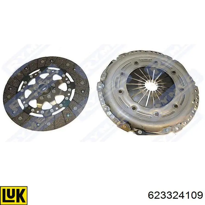 Zestaw sprzęgła (3 części) LUK 623324109 cena, od 137,62 USD