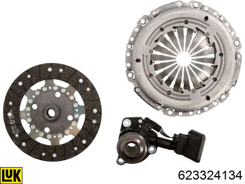 Zestaw sprzęgła (3 części) LUK 623324134 cena, od 243,16 USD