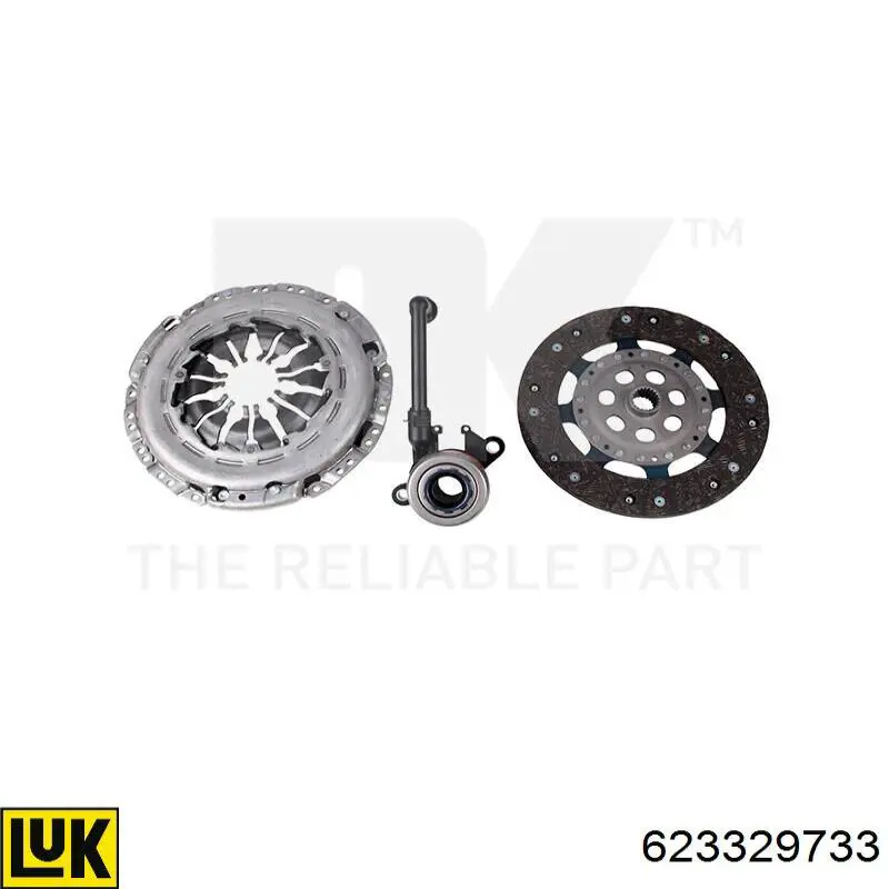 Zestaw sprzęgła (3 części) LUK 623329733 cena, od 34,77 USD