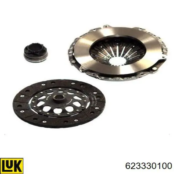 Zestaw sprzęgła (3 części) LUK 623330100 cena, od 141,24 USD