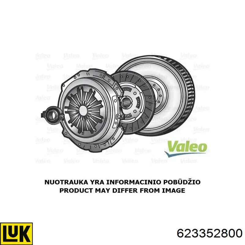 Zestaw sprzęgła (3 części) 623352800 LUK