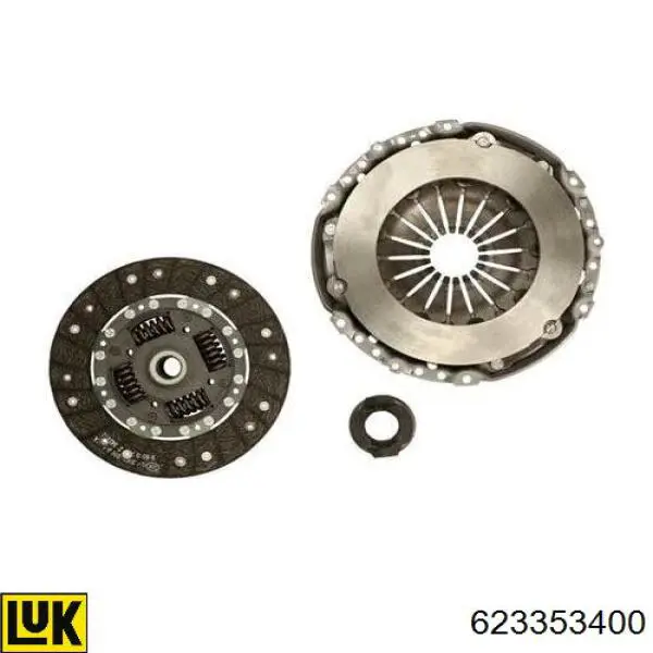 Zestaw sprzęgła (3 części) 623353400 LUK