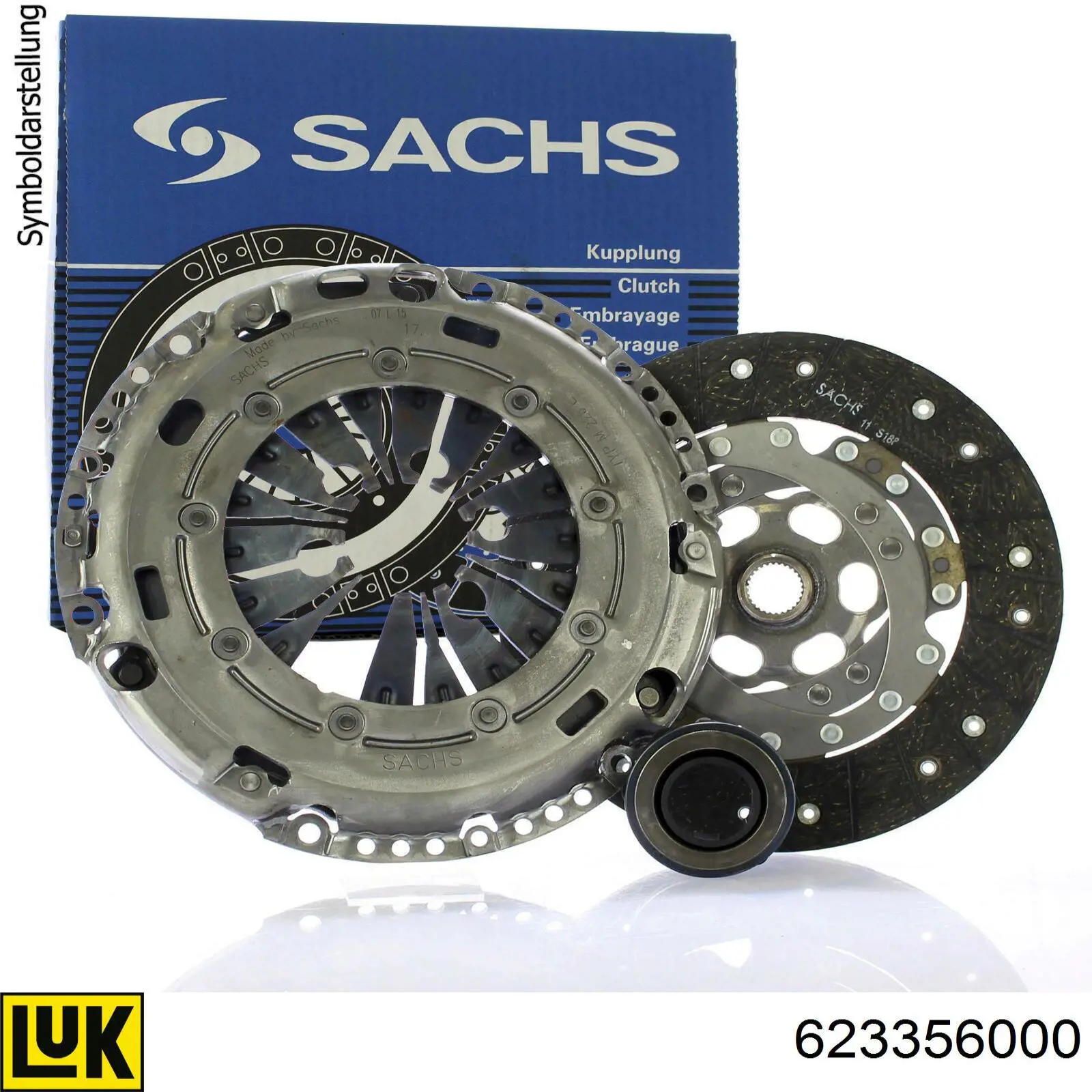 Zestaw sprzęgła (3 części) 623356000 LUK