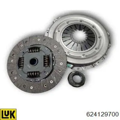 Zestaw sprzęgła (3 części) 624129700 LUK