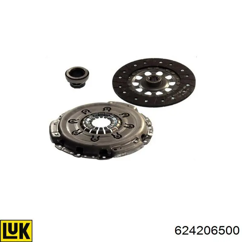 Zestaw sprzęgła (3 części) 624206500 LUK