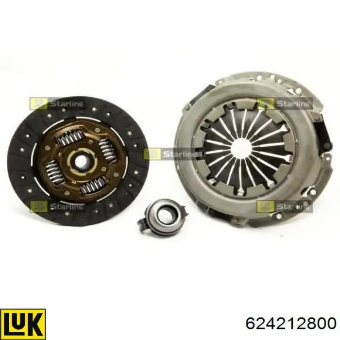 Zestaw sprzęgła (3 części) LUK 624212800 cena, od 184,29 USD