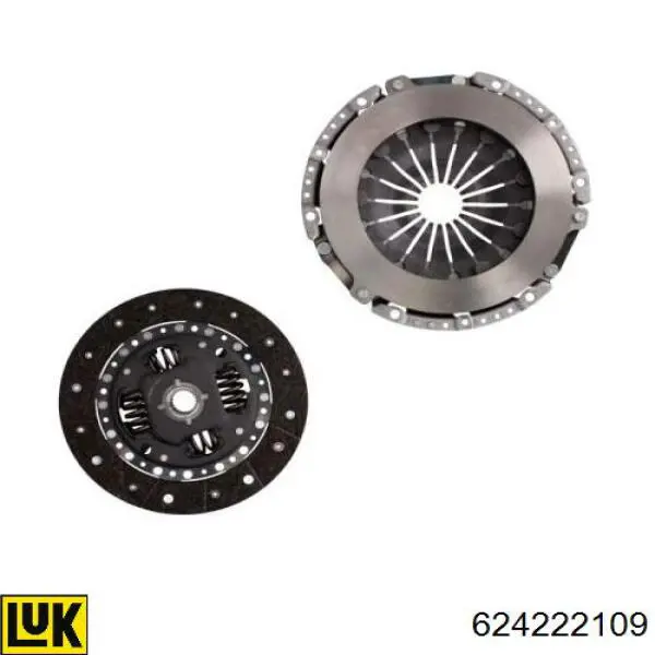 Zestaw sprzęgła (3 części) LUK 624222109 cena, od 124,89 USD
