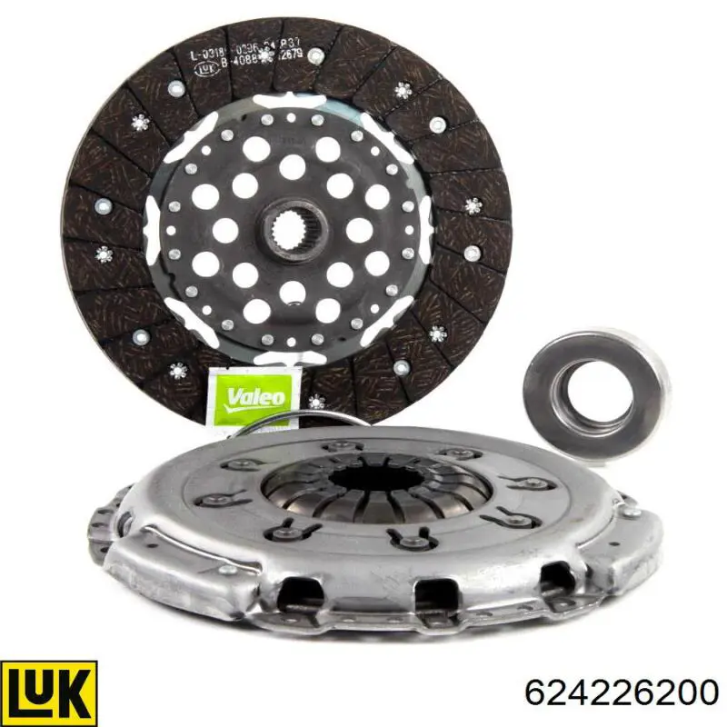 Do koszyka 624226200 LUK Zestaw sprzęgła (3 części)