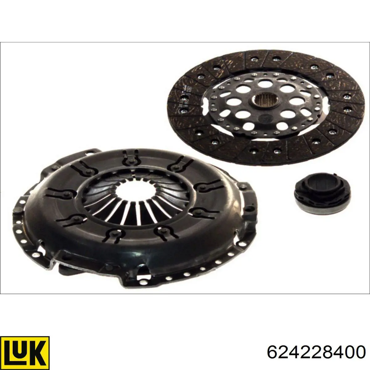 Zestaw sprzęgła (3 części) 624228400 LUK