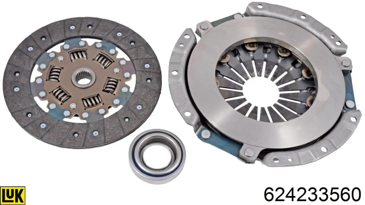 Zestaw sprzęgła (3 części) LUK 624233560 cena, od 200,08 USD