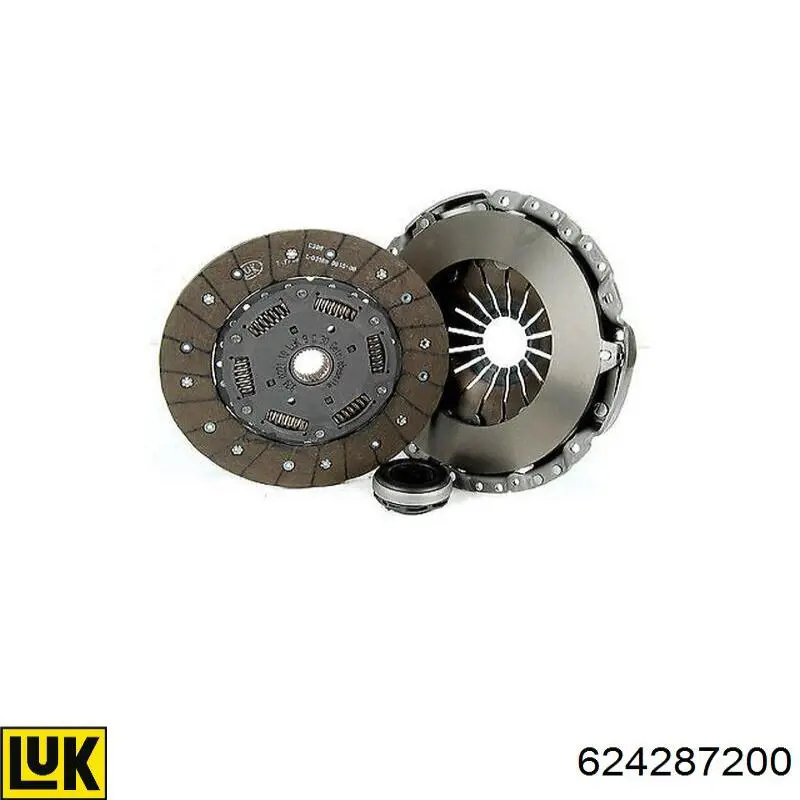 Zestaw sprzęgła (3 części) 624287200 LUK