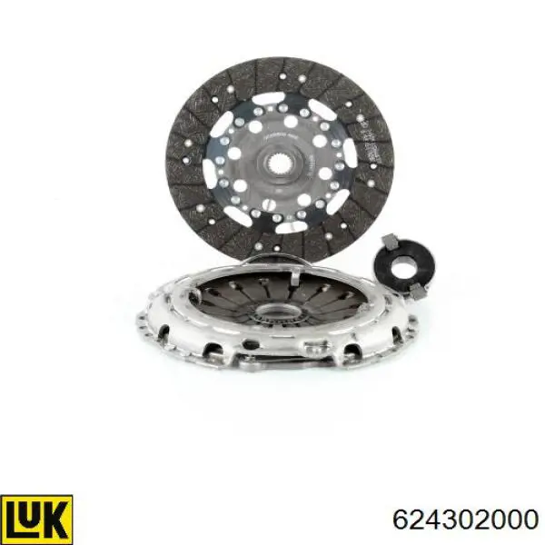 Zestaw sprzęgła (3 części) 624302000 LUK