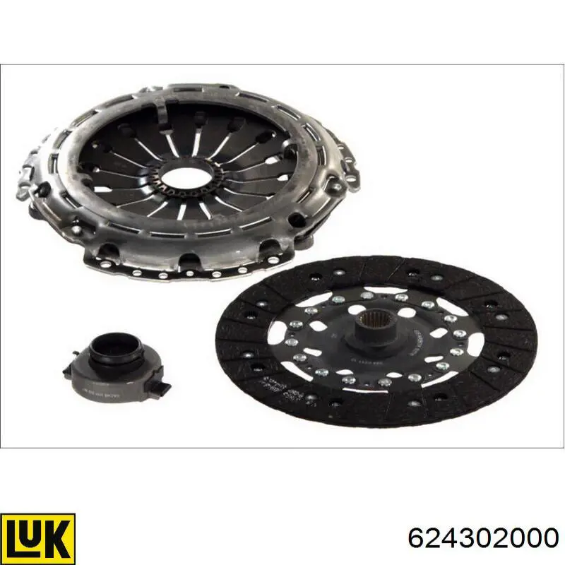 Zestaw sprzęgła (3 części) LUK 624302000 cena, od 190,83 USD