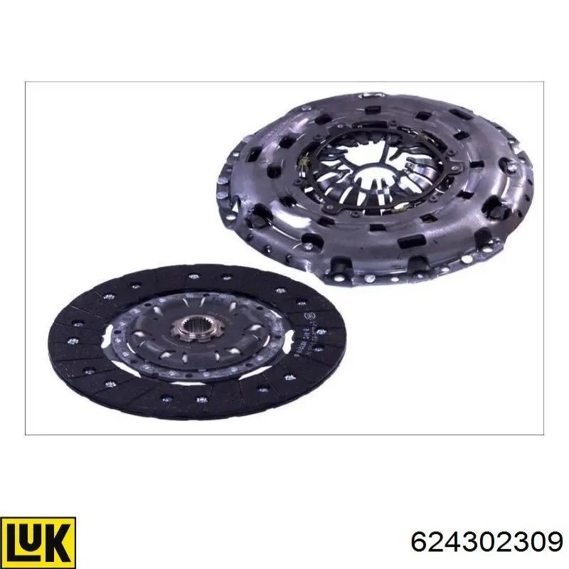 Zestaw sprzęgła (3 części) LUK 624302309 cena, od 360,14 USD