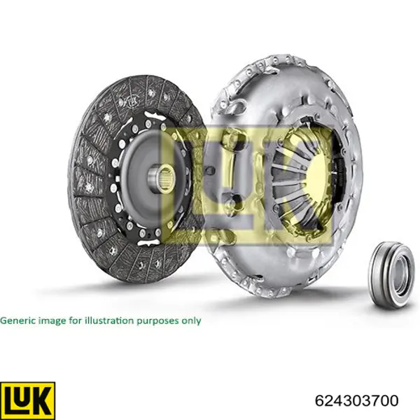 Zestaw sprzęgła (3 części) LUK 624303700 cena, od 250,37 USD
