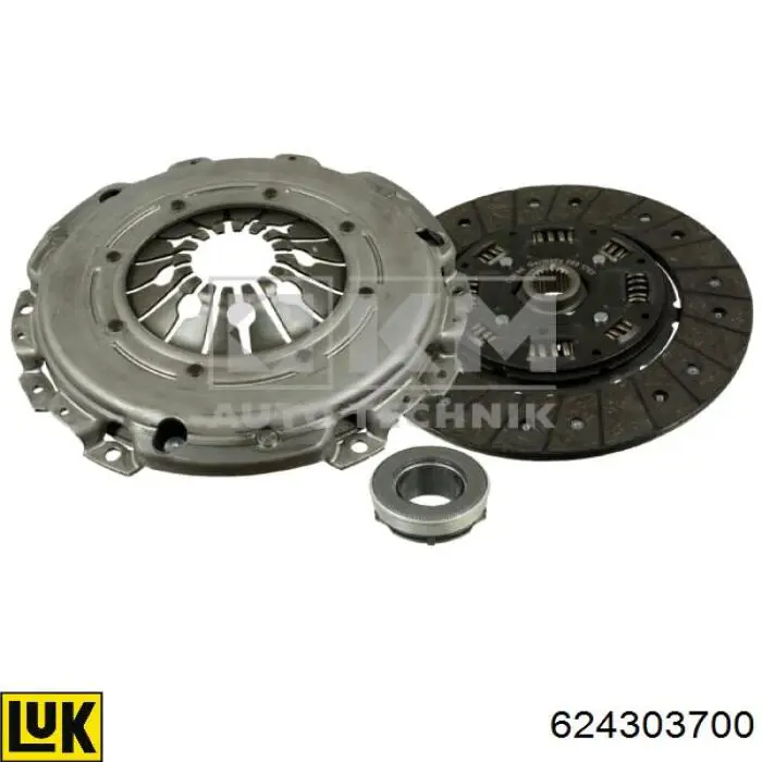 Zestaw sprzęgła (3 części) 624303700 LUK