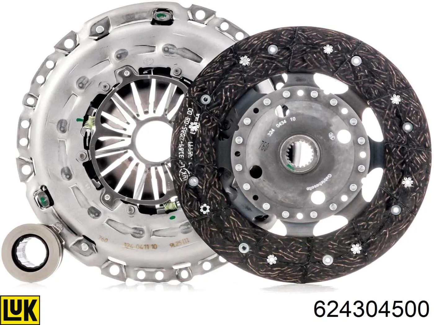 Zestaw sprzęgła (3 części) 624304500 LUK