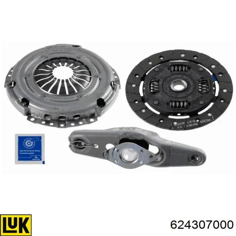 Zestaw sprzęgła (3 części) 624307000 LUK