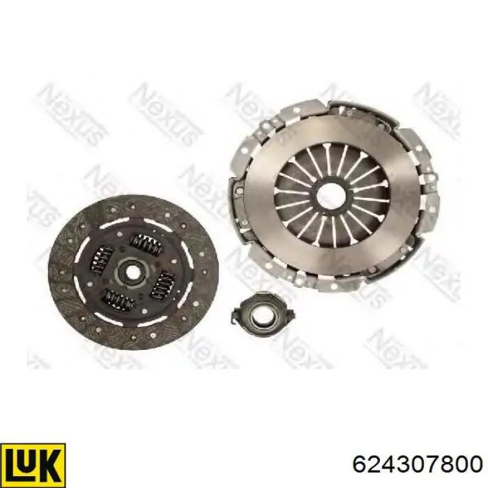 Zestaw sprzęgła (3 części) LUK 624307800