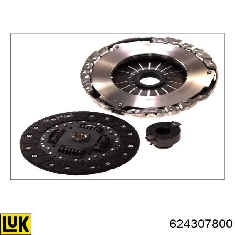 Zestaw sprzęgła (3 części) 624307800 LUK