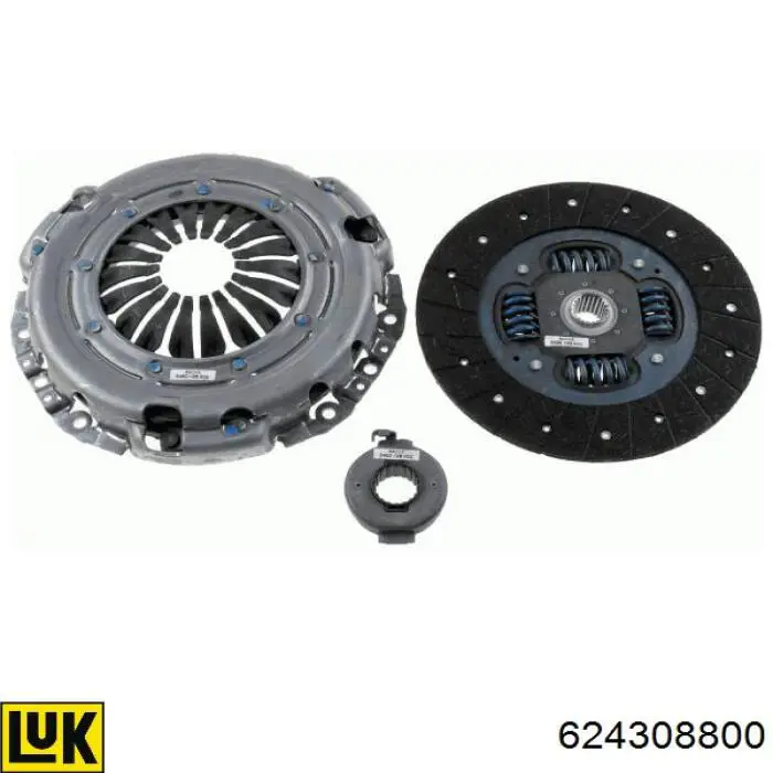 Zestaw sprzęgła (3 części) LUK 624308800 cena, od 235,29 USD