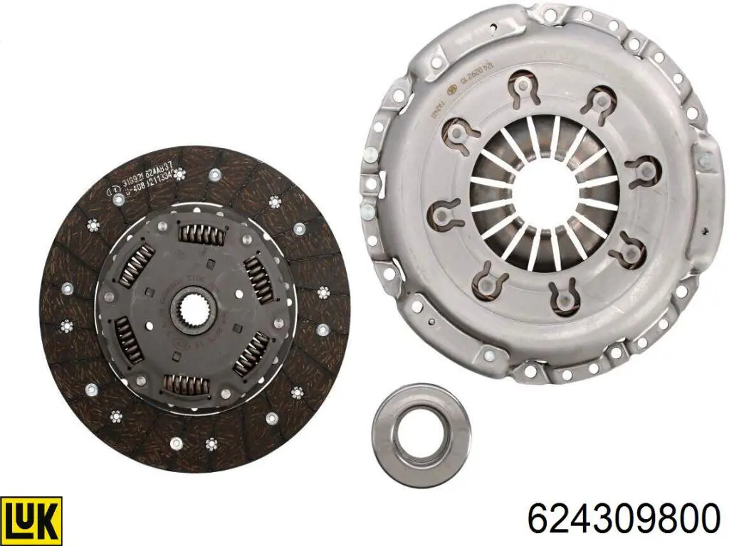 Zestaw sprzęgła (3 części) LUK 624309800