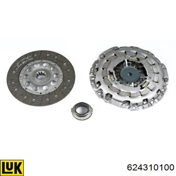 Zestaw sprzęgła (3 części) 624310100 LUK
