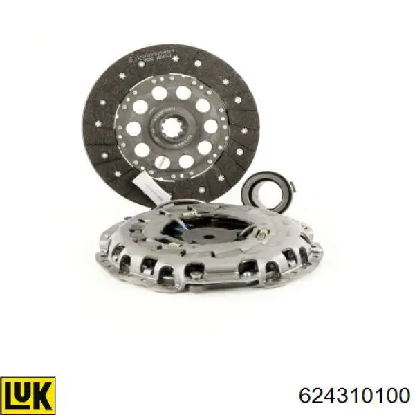 Zestaw sprzęgła (3 części) 624310100 LUK