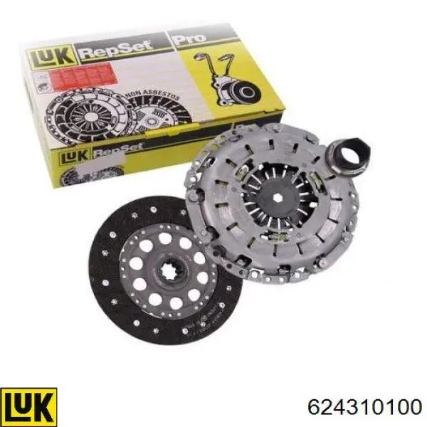Zestaw sprzęgła (3 części) LUK 624310100 cena, od 243,58 USD