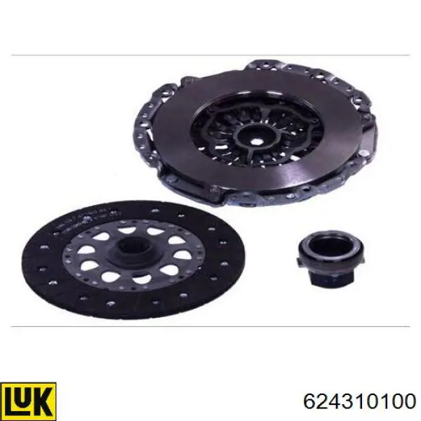 Zestaw sprzęgła (3 części) LUK 624310100 cena, od 243,58 USD