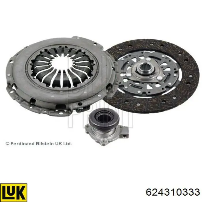 Zestaw sprzęgła (3 części) LUK 624310333 cena, od 300,19 USD
