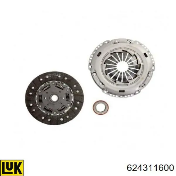 Zestaw sprzęgła (3 części) 624311600 LUK