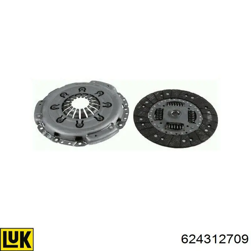 Zestaw sprzęgła (3 części) LUK 624312709 cena, od 95,34 USD