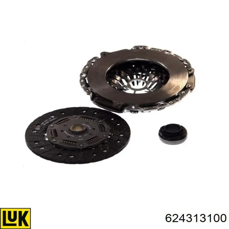 Zestaw sprzęgła (3 części) LUK 624313100 cena, od 403,30 USD