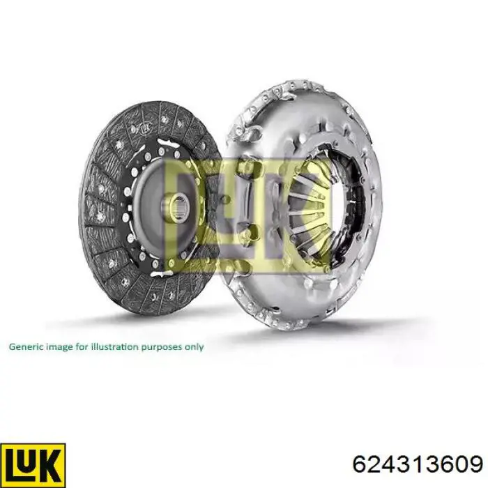 Do koszyka JDE4964E Jaguar Zestaw sprzęgła (3 części)