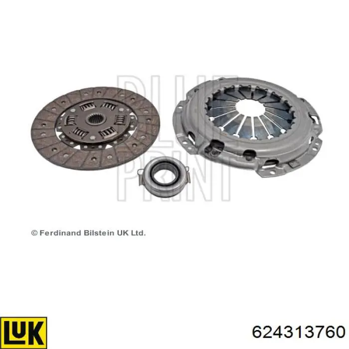 Zestaw sprzęgła (3 części) 624313760 LUK