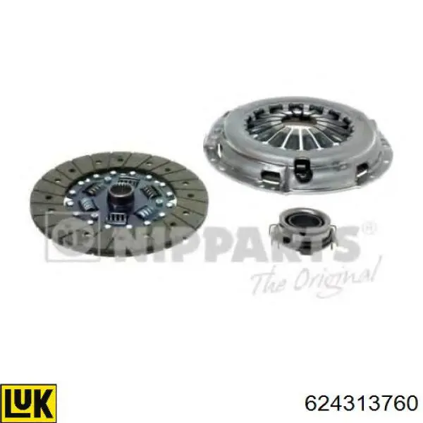 Zestaw sprzęgła (3 części) 624313760 LUK